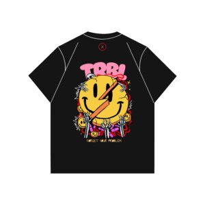 OVERSIZED TEE TRBL SMILEY