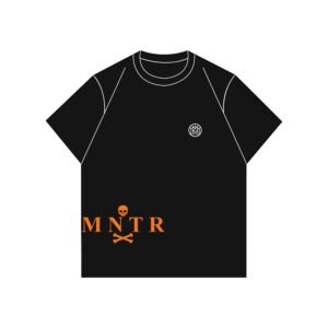 OVERSIZE TEE MNTR ORANGE SKULL