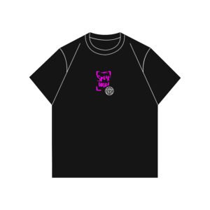 OVERSIZED TEE MNTR PINK SKULL